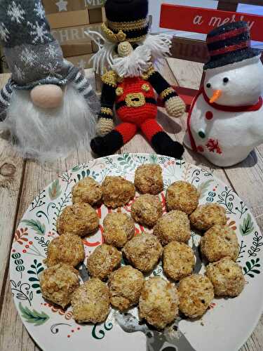 Truffes au chocolat blanc et pain d'épices au Thermomix