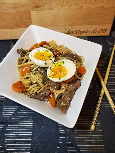 Nouilles chinoises façon Ramen au Cookéo