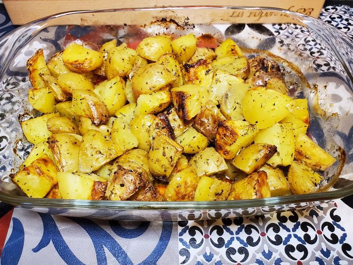 Pommes de terre confites aux herbes de Provence