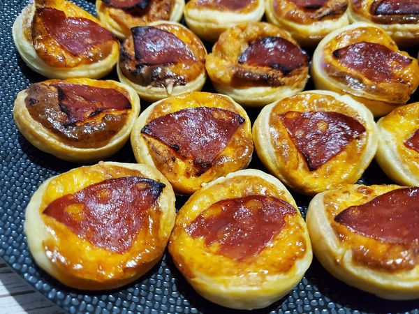 Mini tartelettes au chorizo