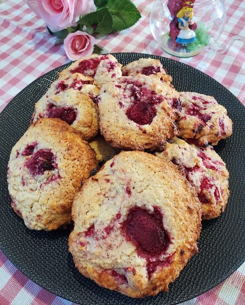 Cookies à la framboise