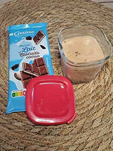 Crèmes dessert chocolat et biscuits cacao à la Multidélices