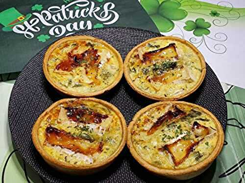 Quiches poireau chèvre miel