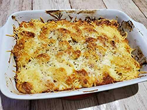 Gratin de gnocchis au jambon