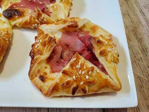 Paniers feuilletés jambon fromage