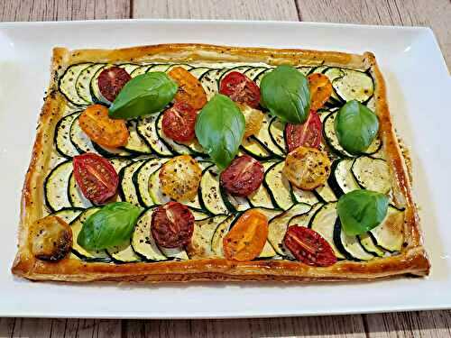 Tarte au chèvre frais et courgette