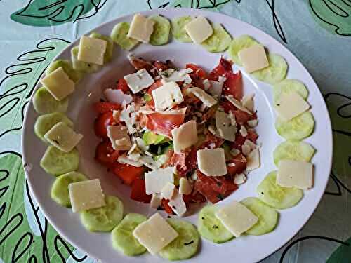 Salade de crudités au jambon Serrano