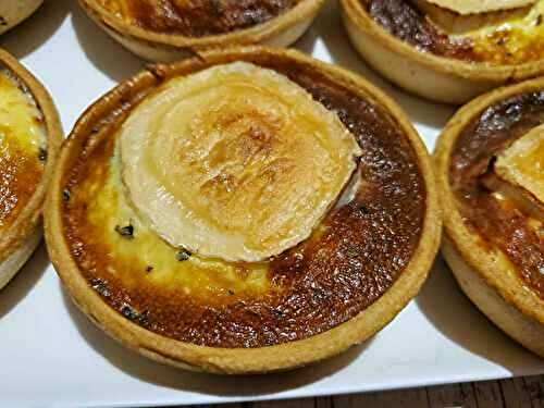 Quiches individuelles au chèvre cuisson air fryer