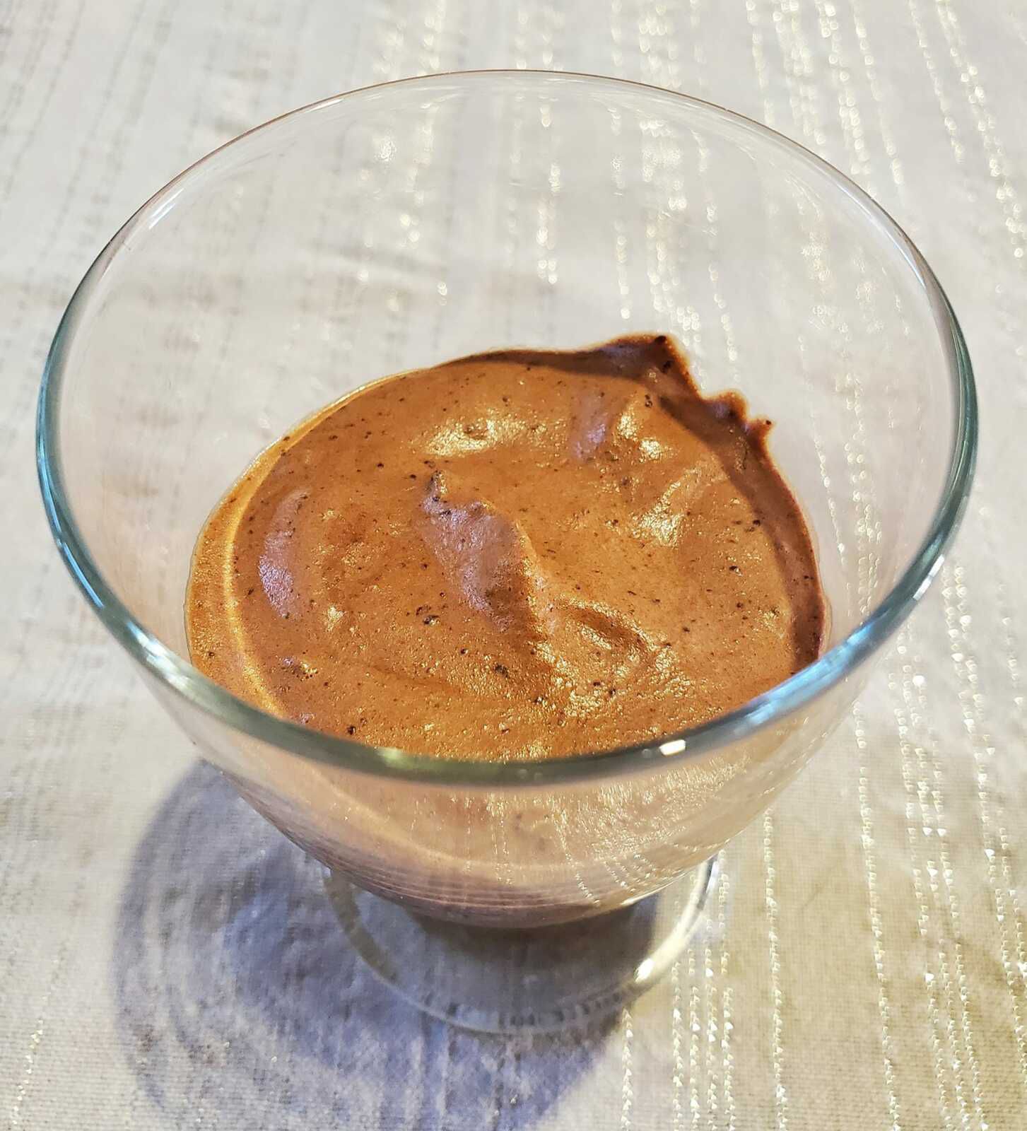 Mousse au chocolat végane