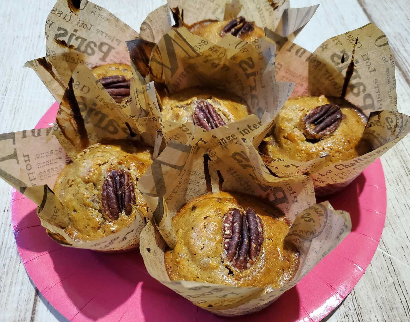 Muffins au sirop d'érable et noix de pécan