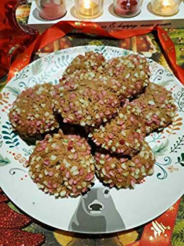 Biscuits au cacao et au sucre perlé