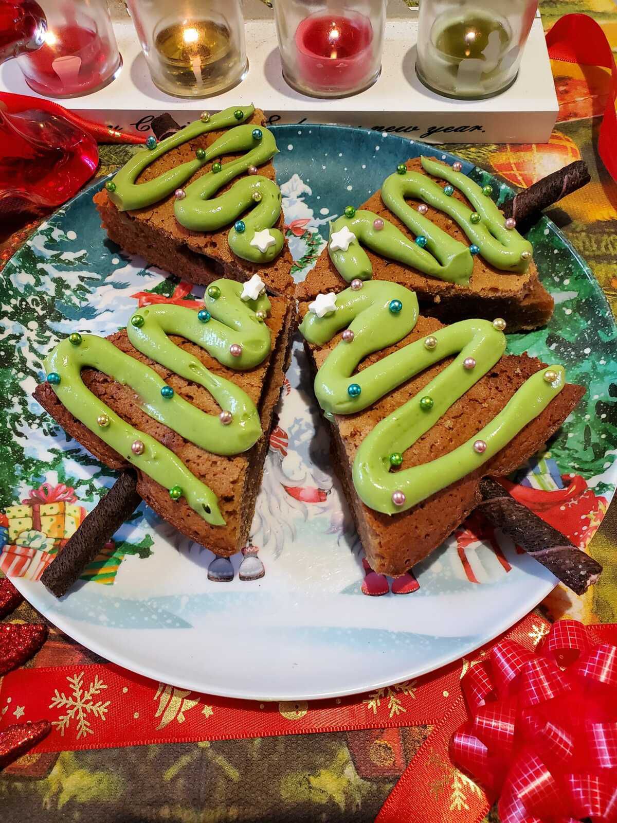 Sapins de Noël au chocolat