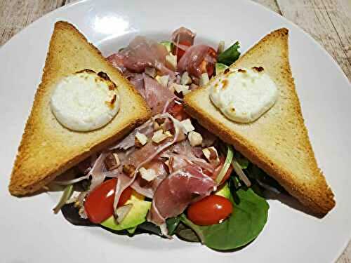 Salade de chèvre et jambon cru WW