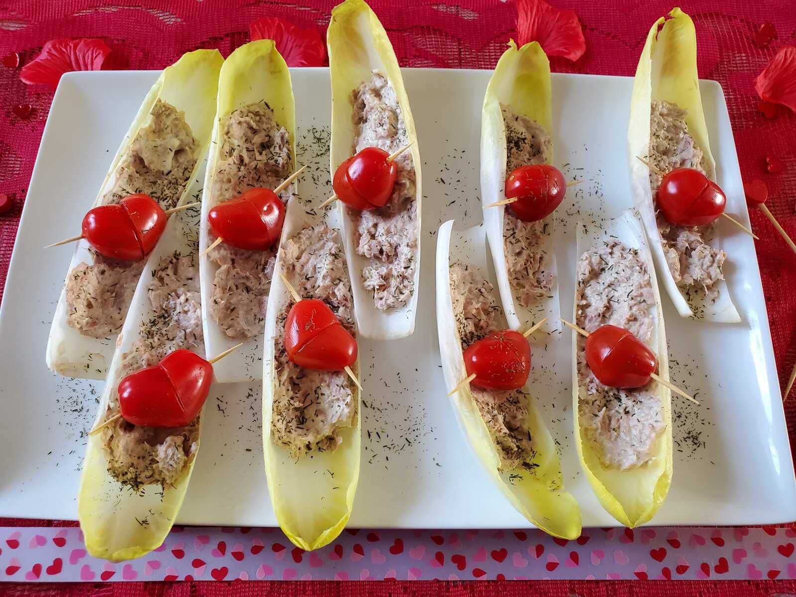 Barquettes d'endives au thon