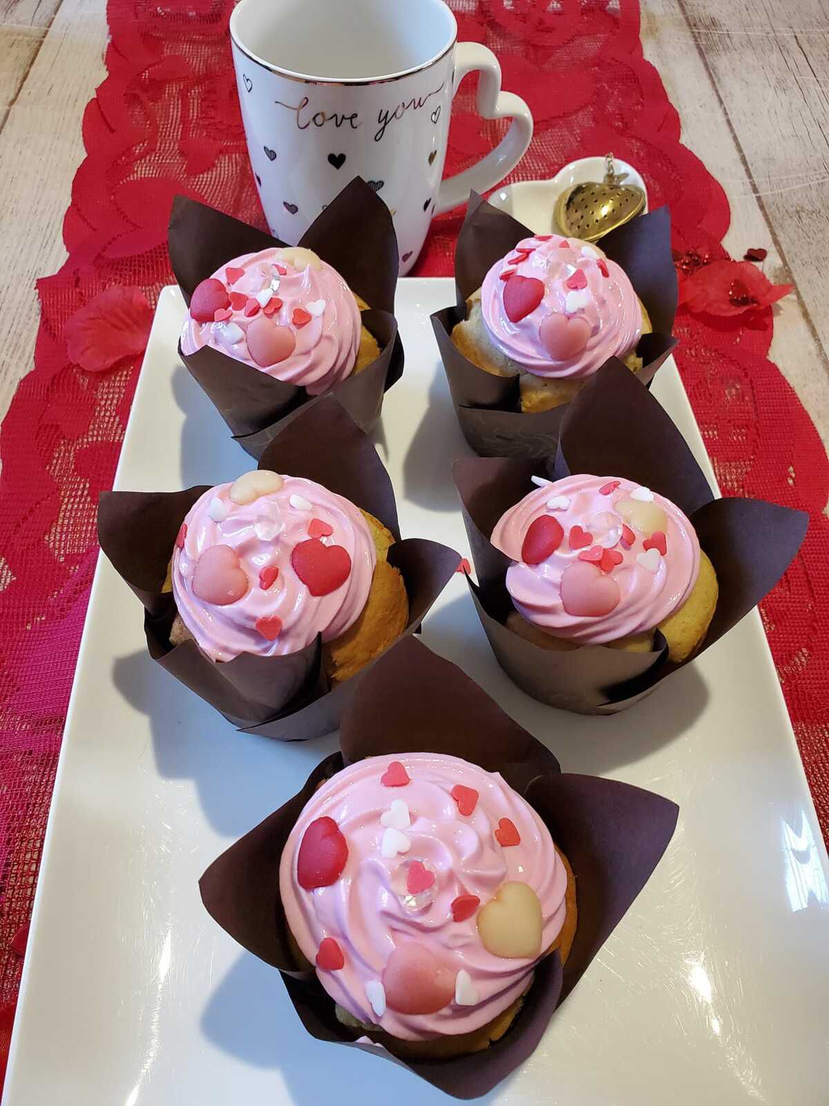Cupcakes de la Saint Valentin