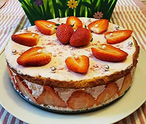 Entremets à la fraise