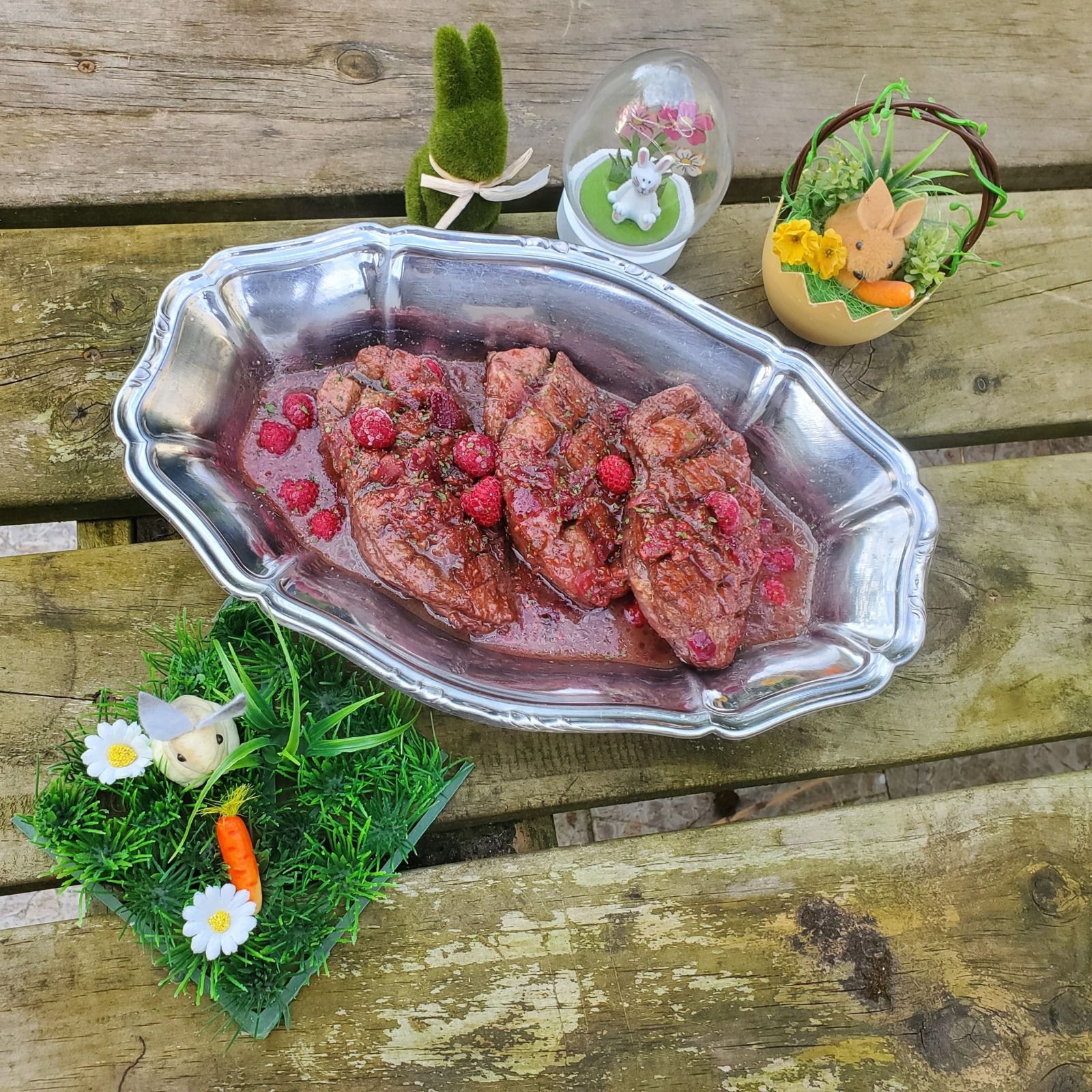 Magret de canard à la framboise au Cookéo