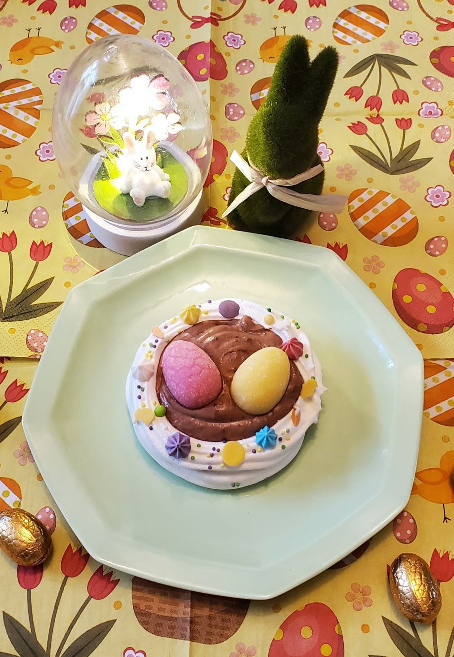Nids de Pâques à la mousse au chocolat