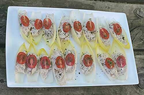 Barquettes d'endives au thon