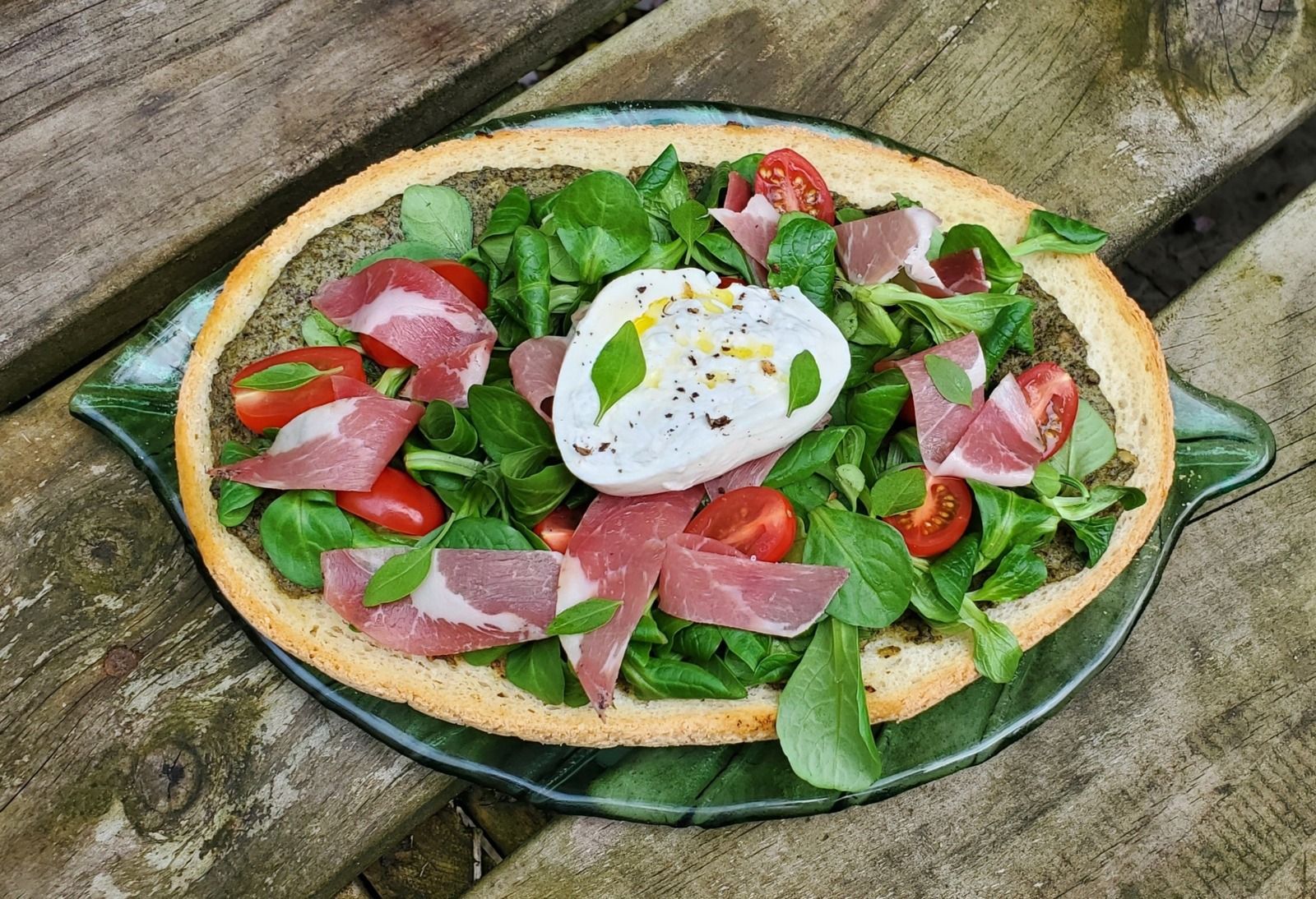 Bruschetta coppa burrata
