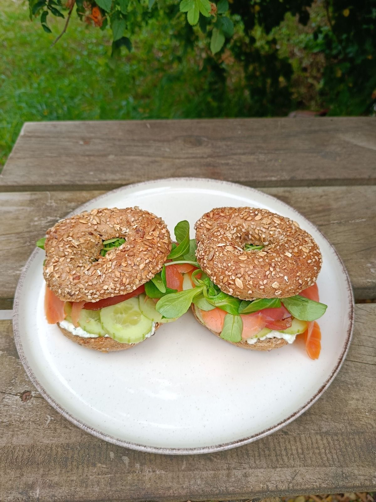 Bagels au saumon fumé