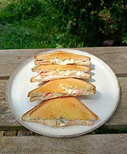Croque-saumon croustillant
