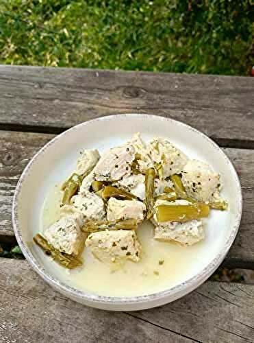 Poulet aux asperges vertes au Cookéo
