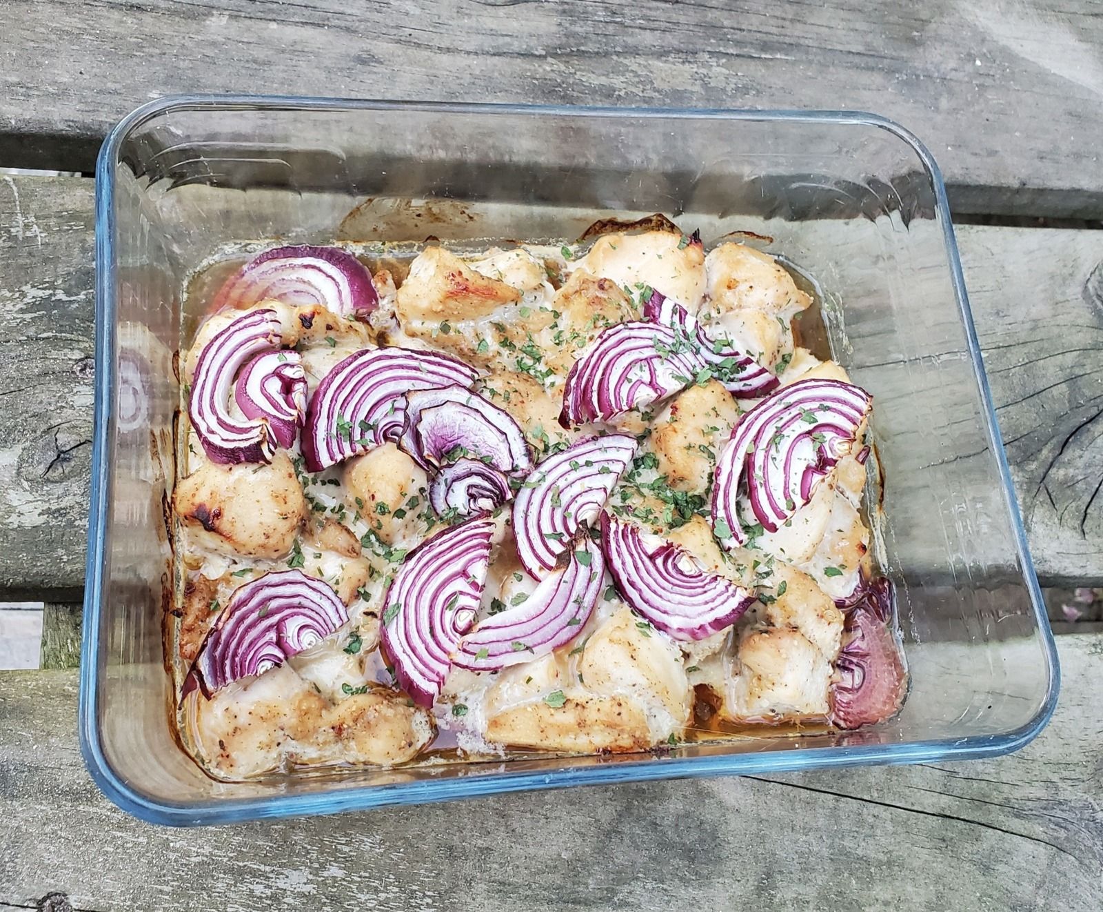 Poulet mariné au four