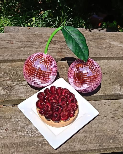Tartelettes glacées à la cerise