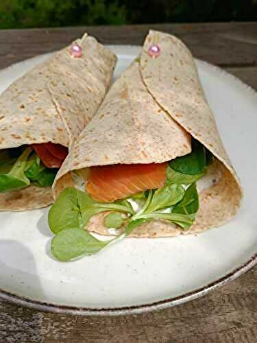 Wrap au saumon fumé