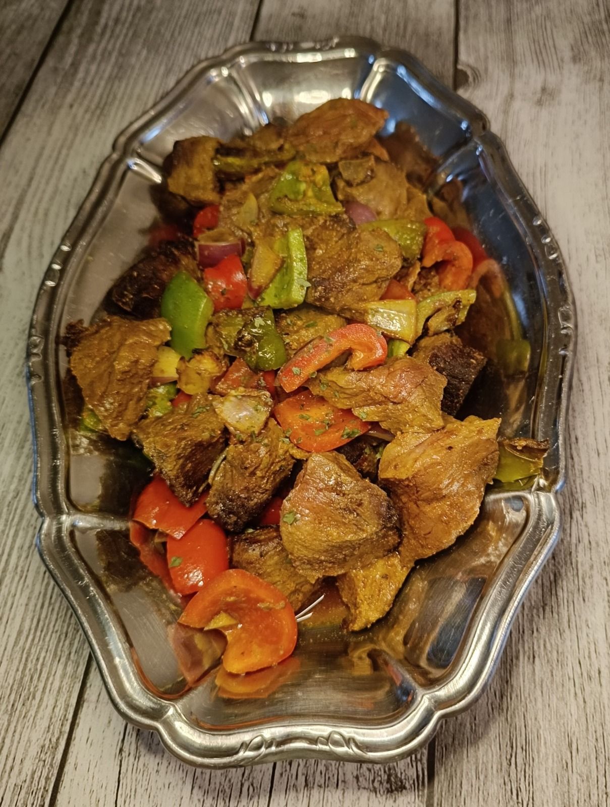 Bœuf aux poivrons au air fryer