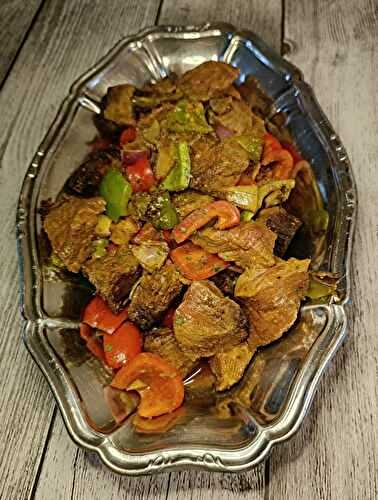 Bœuf aux poivrons au air fryer