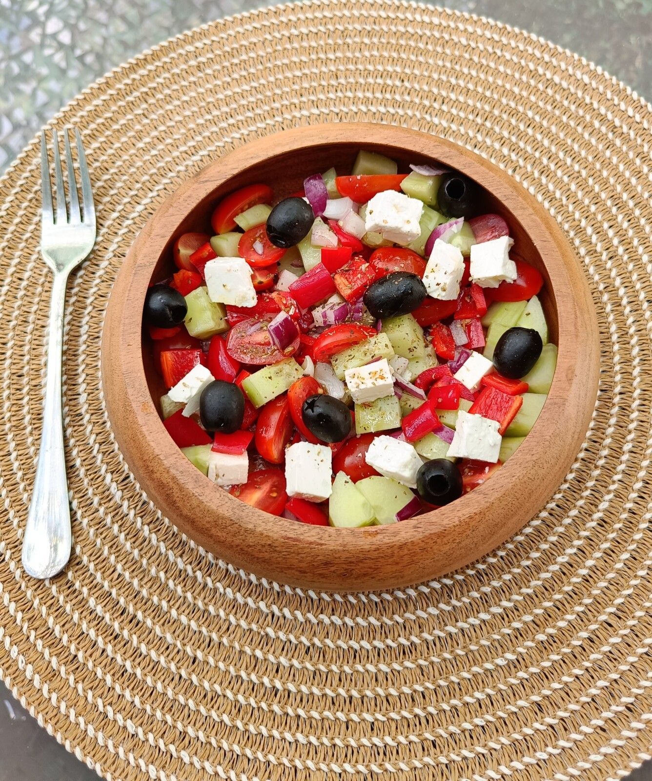 La horiatiki ou la salade Grecque