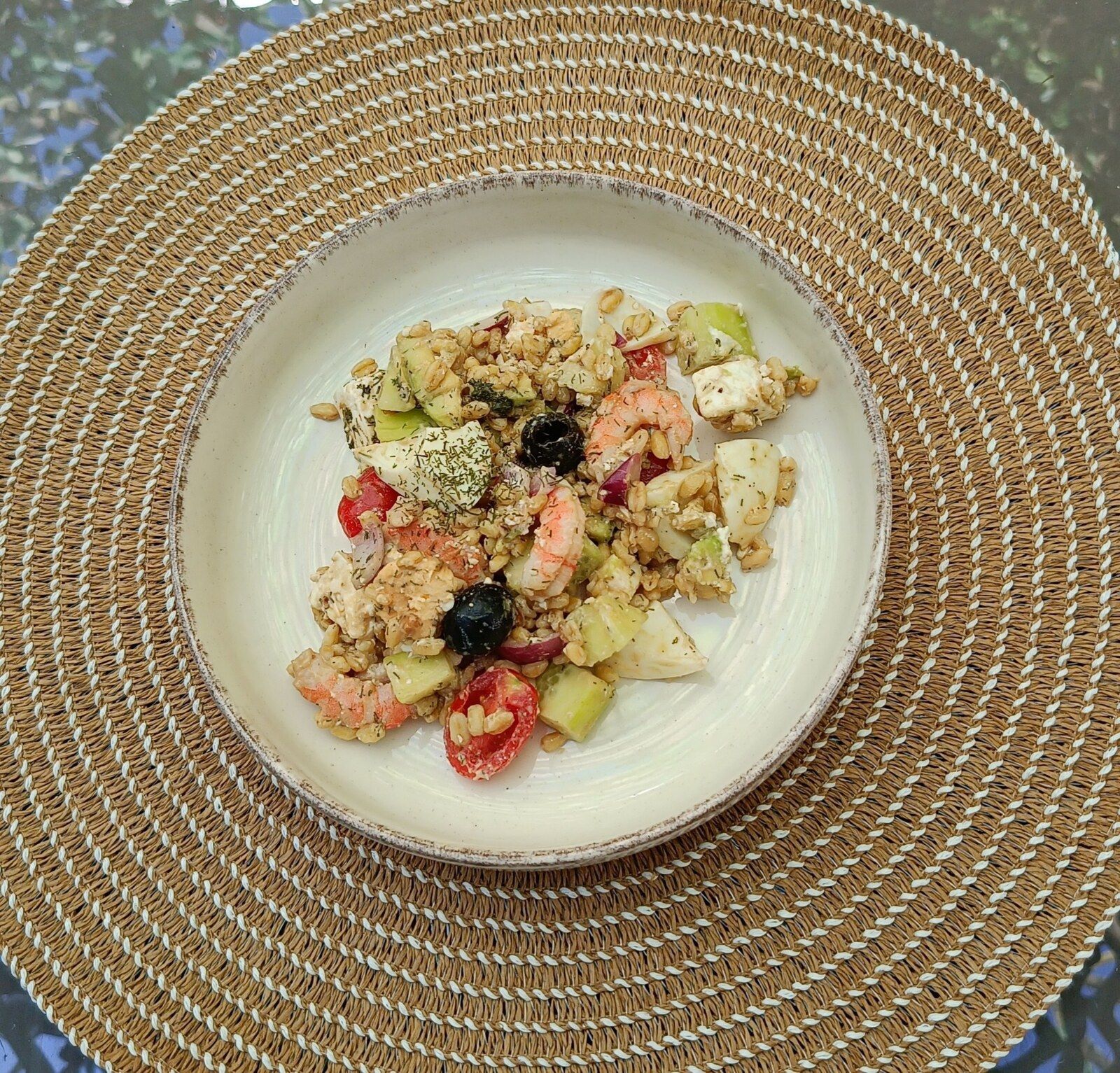 Salade fraîcheur aux crevettes