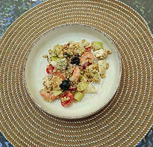 Salade fraîcheur aux crevettes