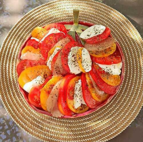 Thon fumé façon caprese