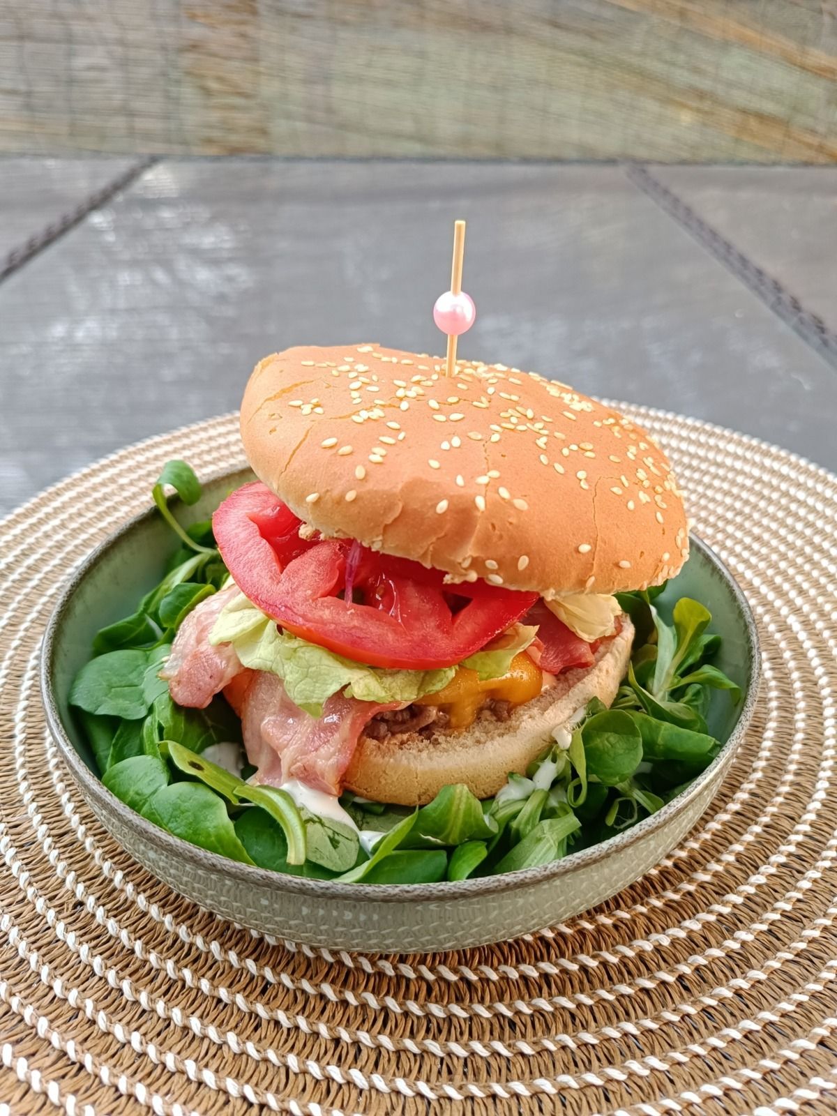 Cheeseburger au bacon