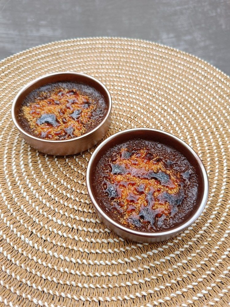 Crème brûlée au chocolat noir