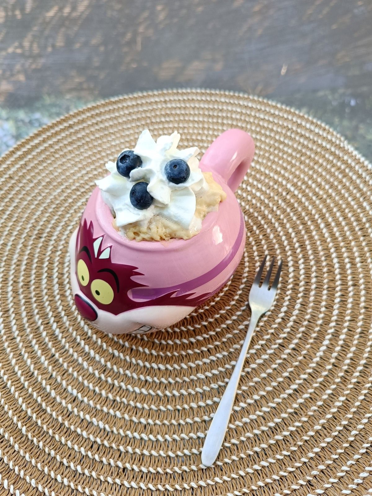Mug cake à la myrtille