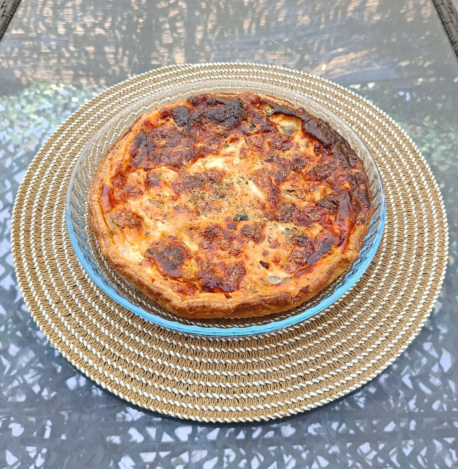 Quiche ratatouille mozzarella