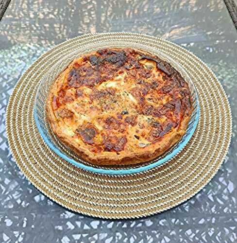 Quiche ratatouille mozzarella