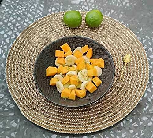 Salade de fruits au citron vert - Recettes autour d'un ingrédient #123