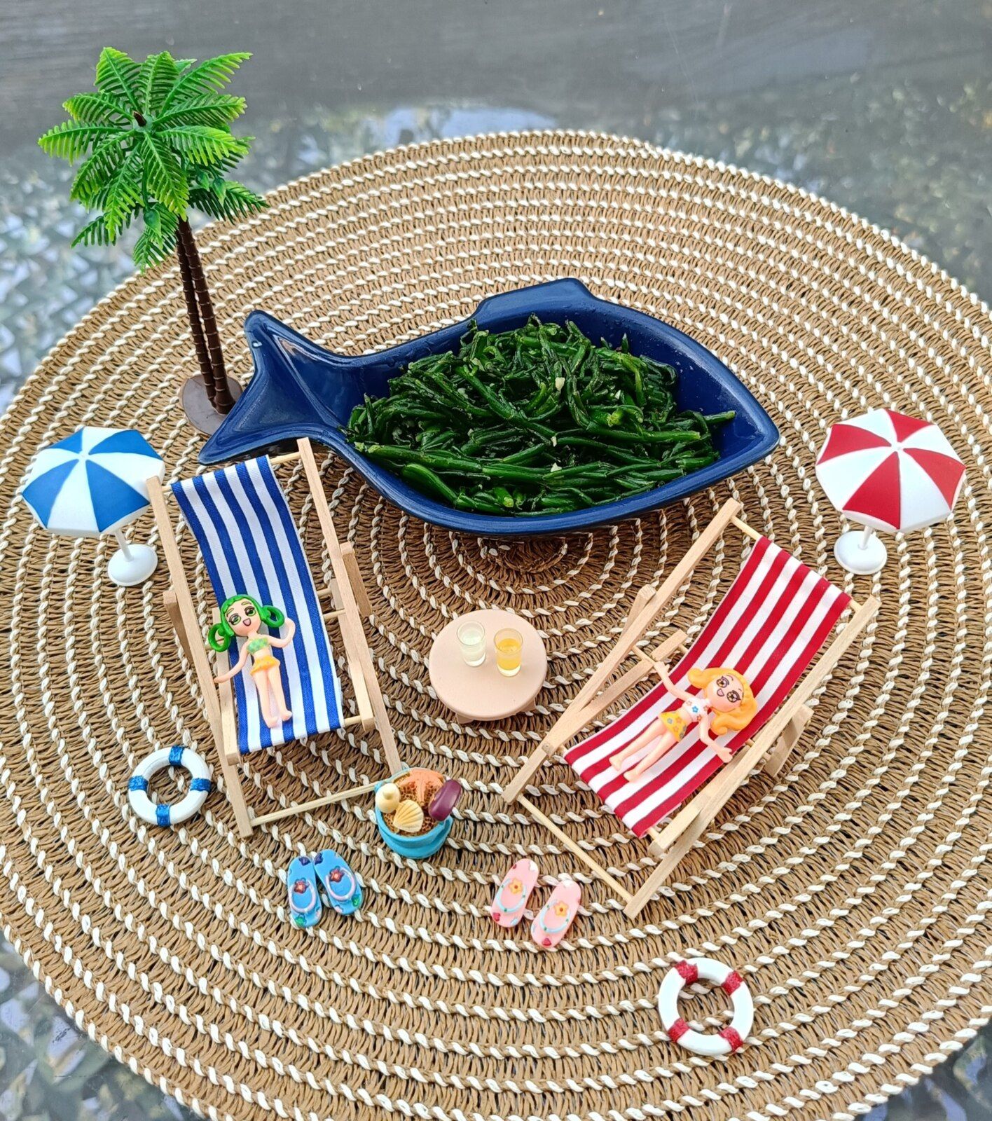 Salicornes fraîches sautées ail et persil
