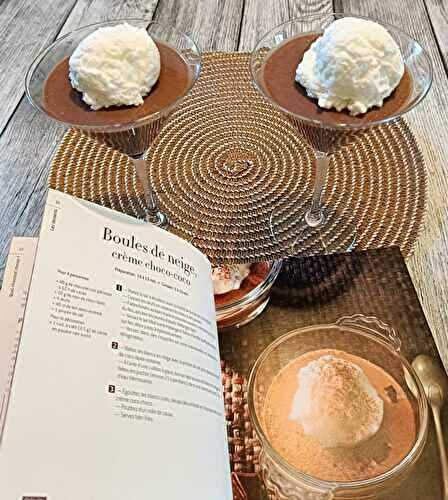 Boules de neige, crème choco-coco