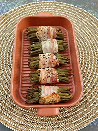 Fagots de haricots verts au lard au air fryer