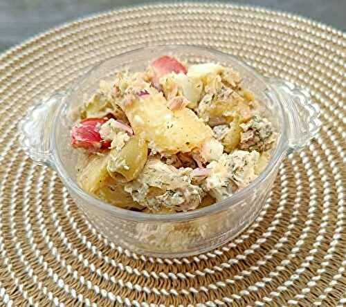 Salade de pommes de terre, thon et Manouri