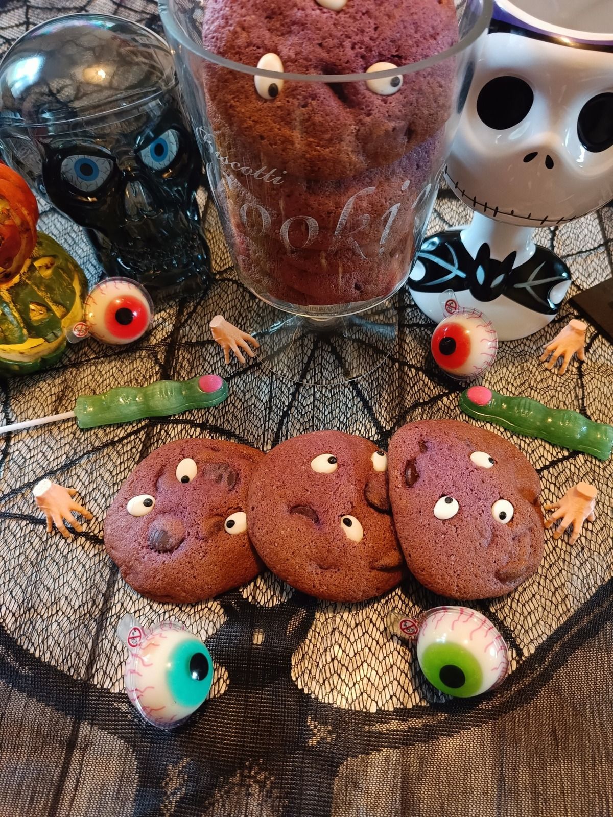 Cookies aux globes oculaires de Mercredi