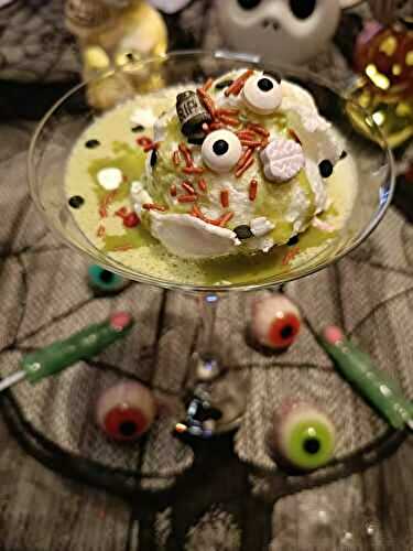 Iles flottantes zombie à la pistache - Foodista Challenge #126