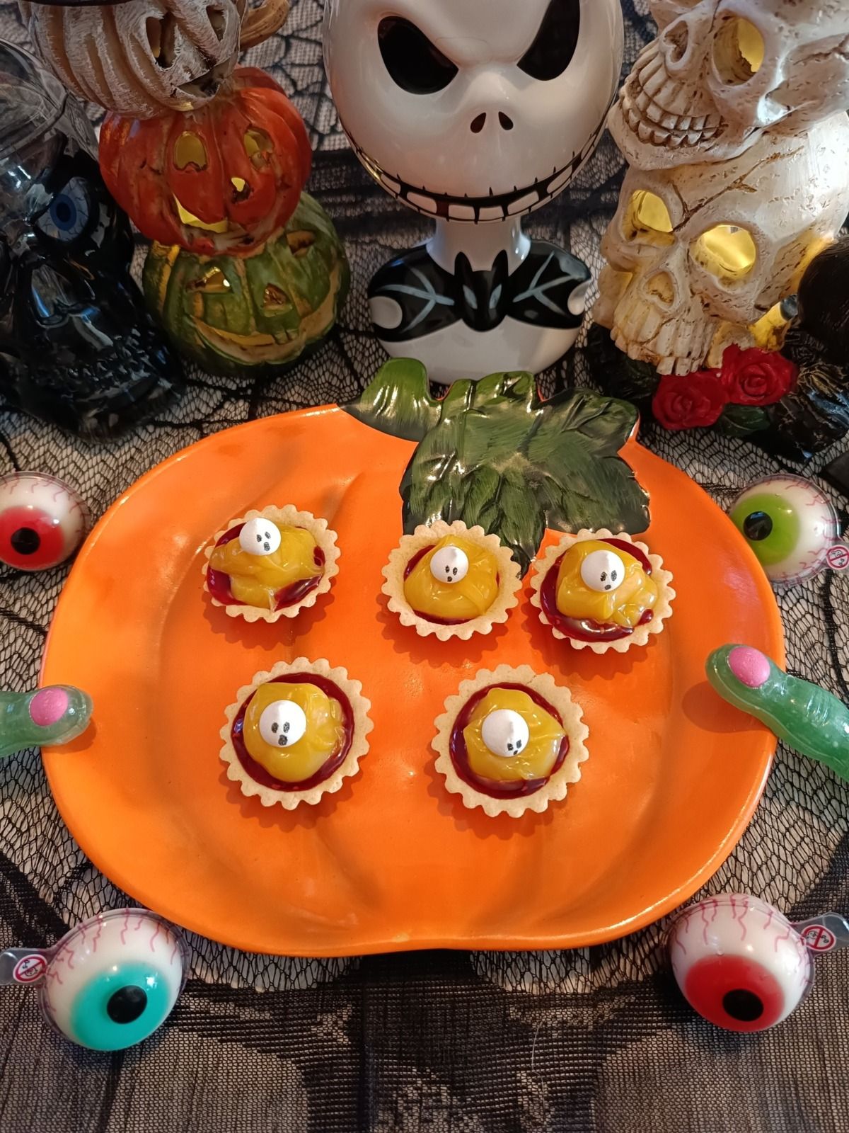 Mini tartelettes hantées citron framboise