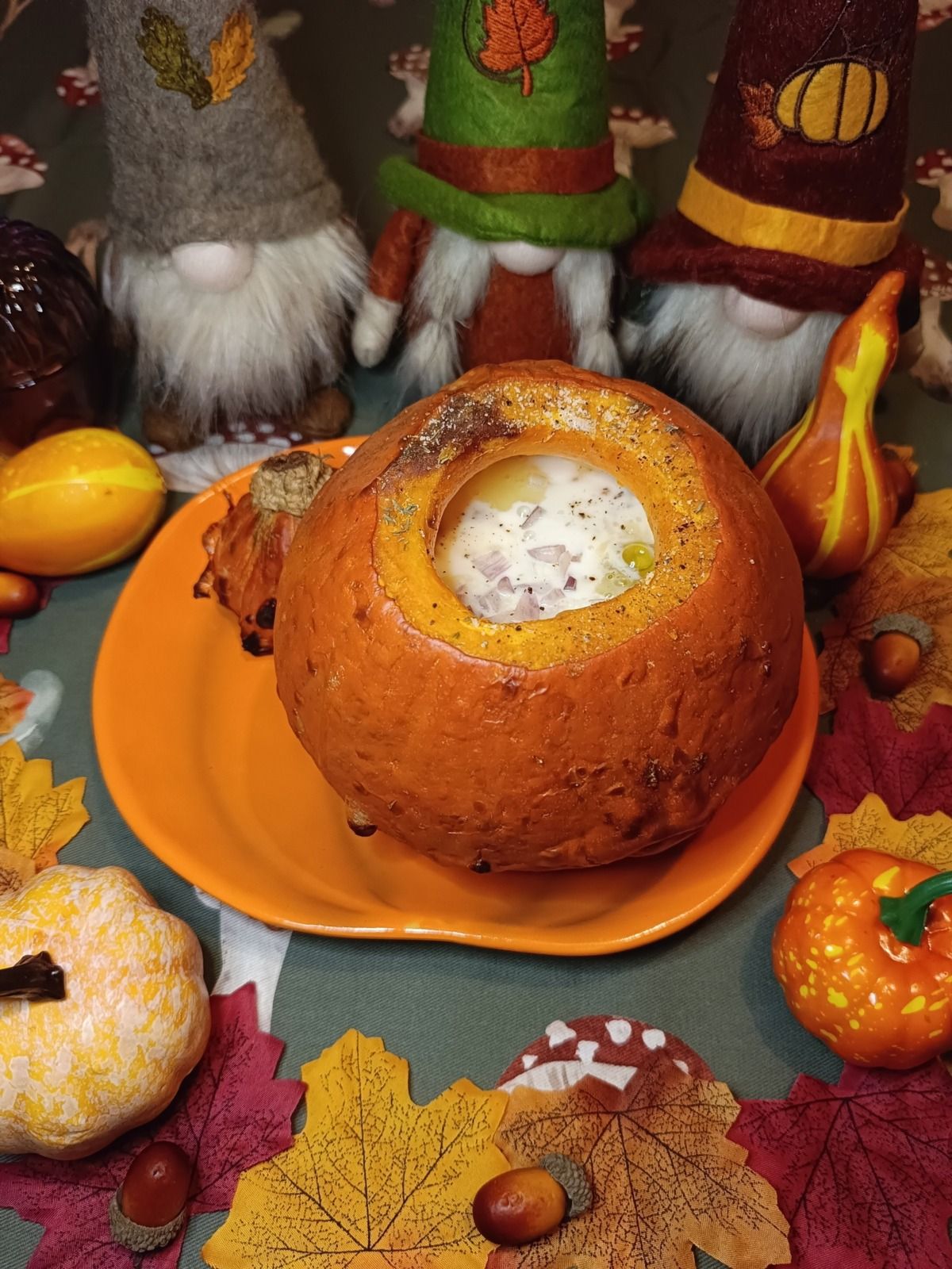 Potimarron farci au reblochon